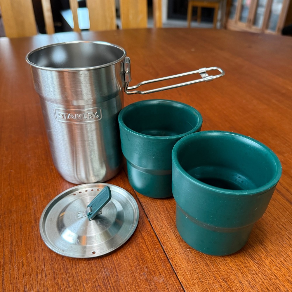 Stanley Adventure Camp Cook Set 24oz Stainless Steel Pot 2 Cups Hiking Gear